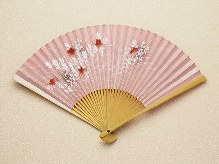 京扇子 ききょう(ピンク)