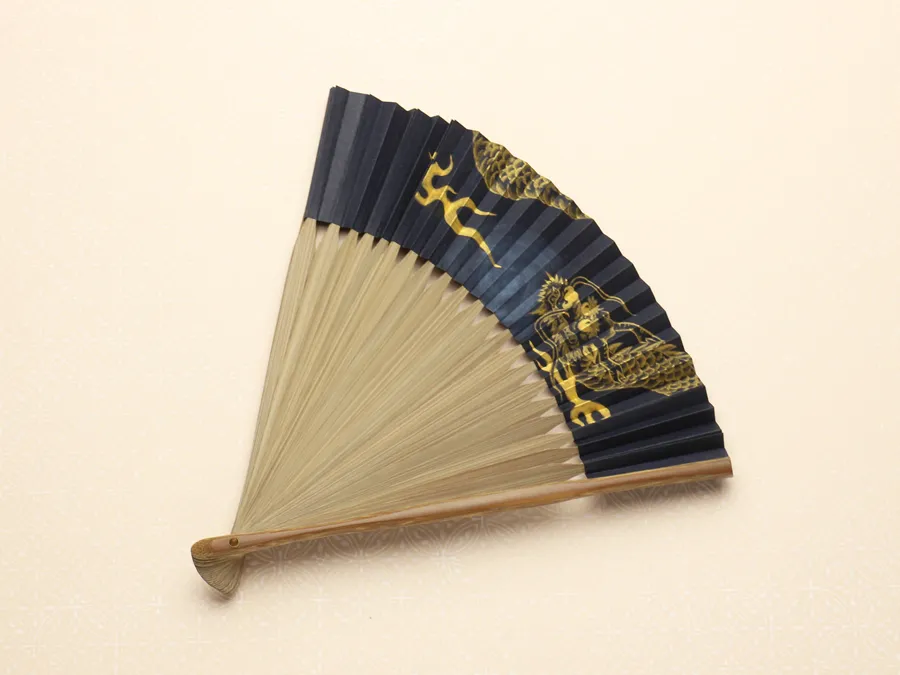 半分開く
