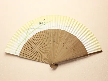 京扇子 笹にトンボ
